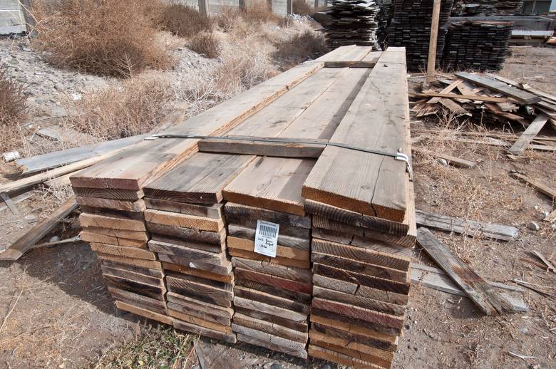 2 x 12 Brown Barnwood with Ridge